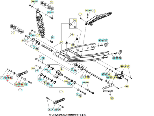 Inner Dust Seal 22X28X4 Beta RR 50 Sport/Racing (2012-2026) RR 125 4T LC (2013-2026) OEM 007330100000