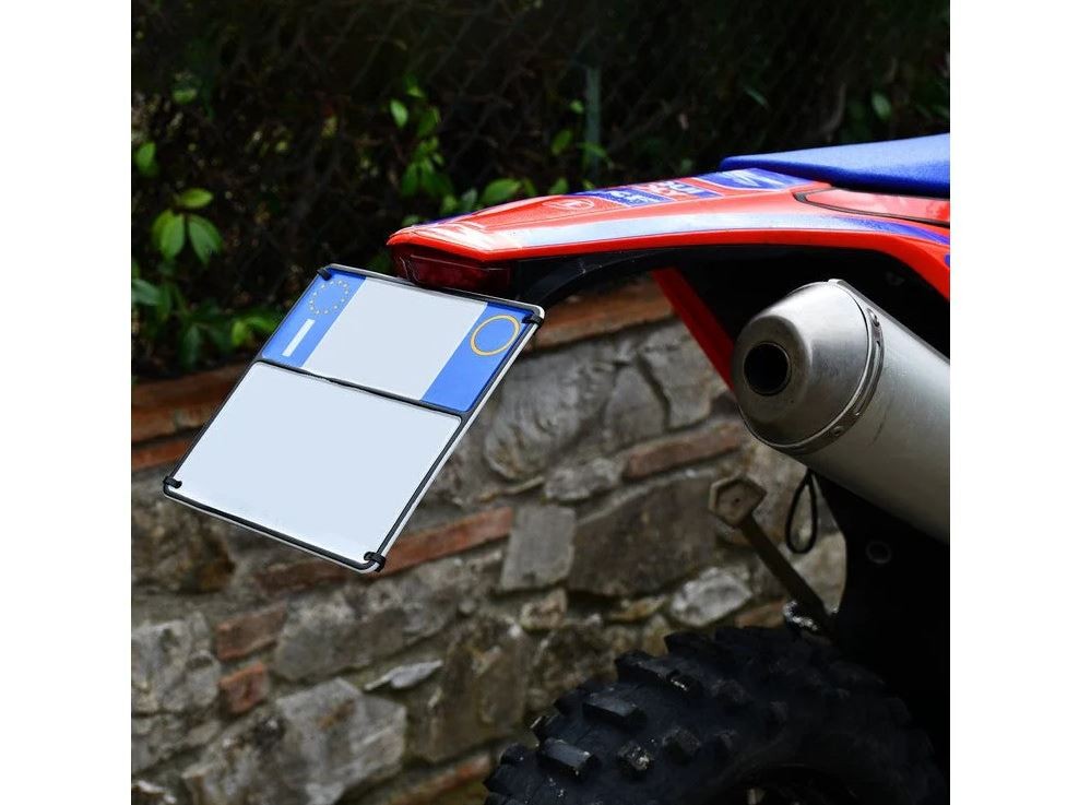 Supporto Targa Portatarga Estraibile Click Clack Septar Moto Enduro Off Road