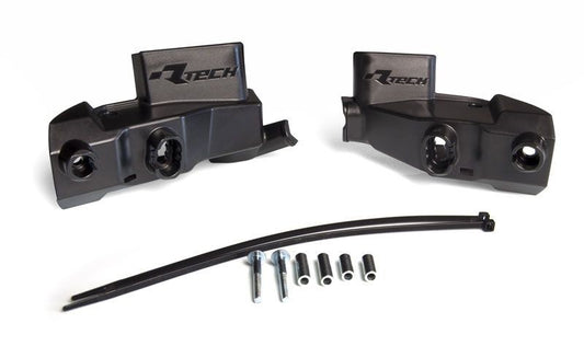 HP2 RED RTECH HANDGUARDS WITH MOUNTING KIT