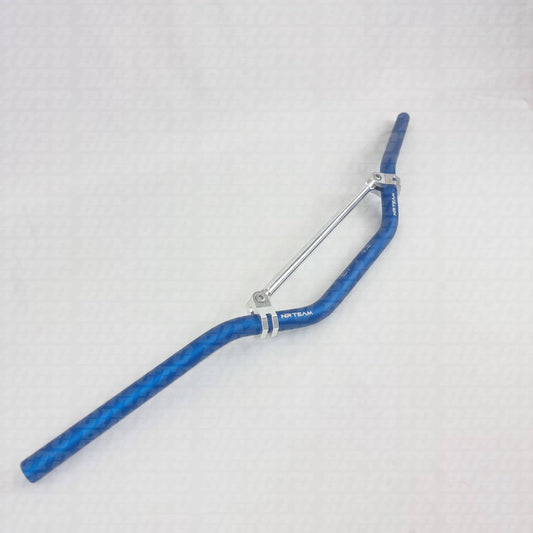 MANUBRIO CROSS/ENDURO 22 MM PIEGA MEDIA BLU NRTEAM