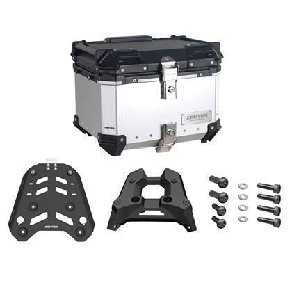 Bauletto 45 Litri Grigio Zontes ZT 368 G (2025) con Piastra e Portapacchi OEM P0000000000046