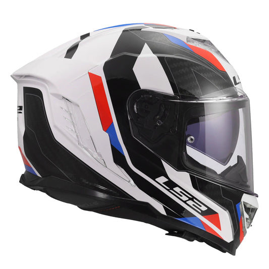 CASCO INTEGRALE FF818 STORM III SPORTY BIANCO-BLU-ROSSO