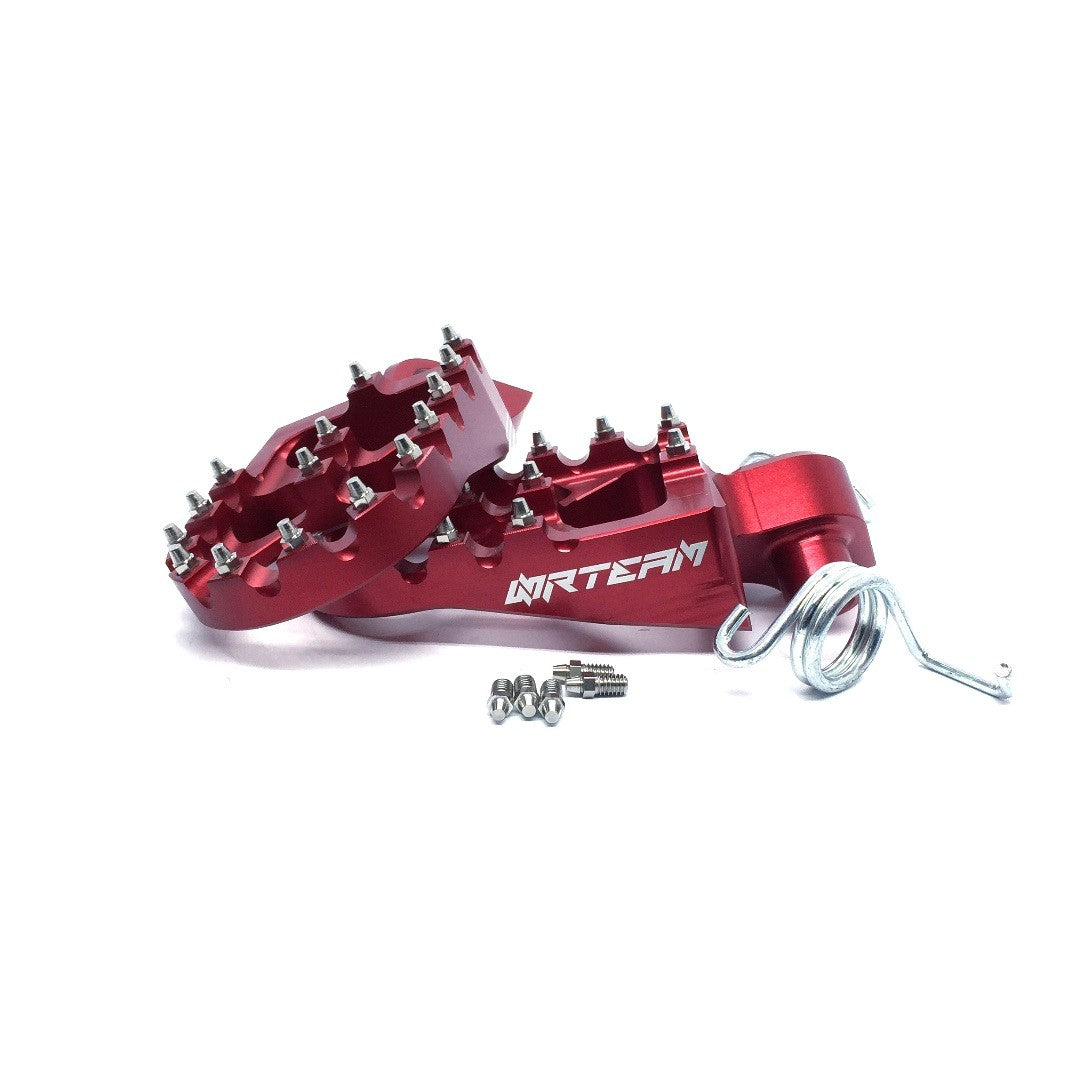 Pedane Maggiorate Ergal CNC Rosse Nrteam Beta RR 2T-4T (2005-2019) - Xtrainer 2T (2015-2026)
