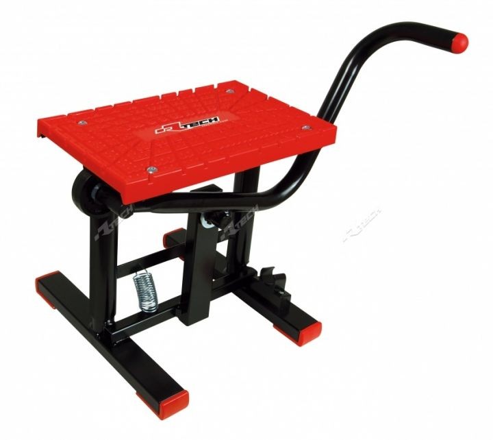 Racetech red TPU top cross-enduro lever motorcycle lift stand