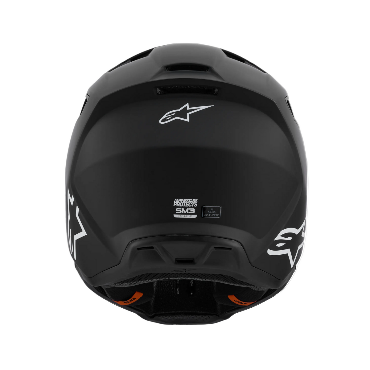 Casco Cross Alpinestars S-M3 Nero Opaco