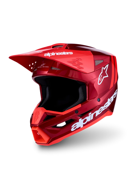 Casco Cross Alpinestars S-M3 Radium Rosso