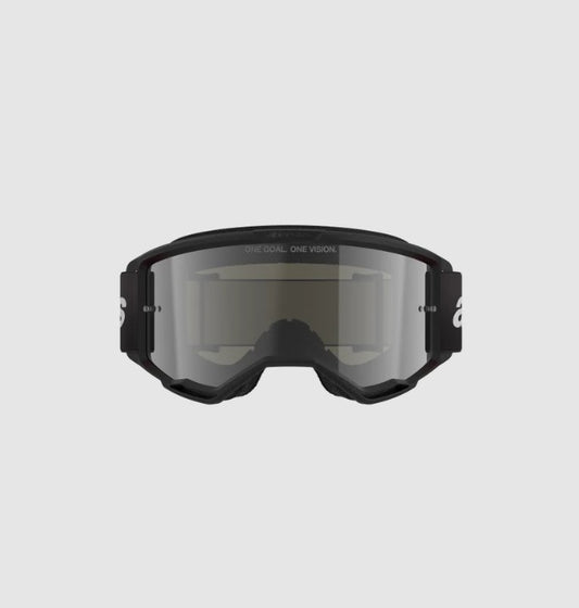 Maschera Alpinestars Vision 3 Wrmk Nero Lente Specchiata Argento