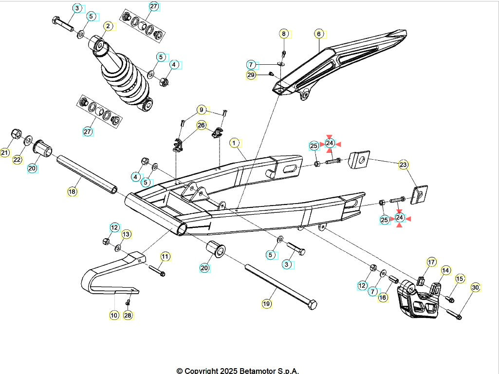 BULLONE REGISTRO CATENA 7.40 Beta RR 50 Enduro/Motard 2012-2020 RR 125 4T LC Enduro/Motard 2013-2020