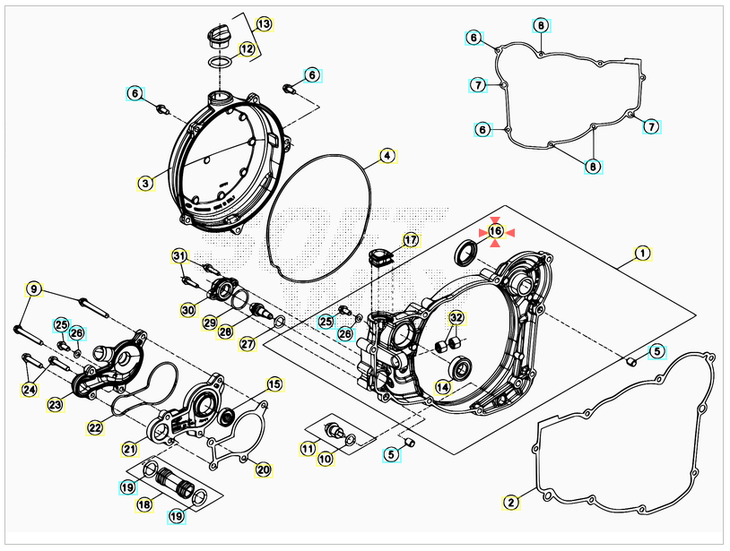 Anello Paraolio 20X30X5/6 Beta RR 4T (2010-2026) - RR 250 / 300 2T (2013-2017) OEM 1064490000