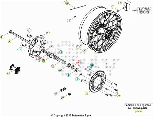 Anello Parapolvere 35.47.7 Beta RR 2T-4T (2005-2026) - Xtrainer (2015-2026) - Alp 4.0-X (2024-2025) RX 2T-4T (2023-2026) OEM 1066000000