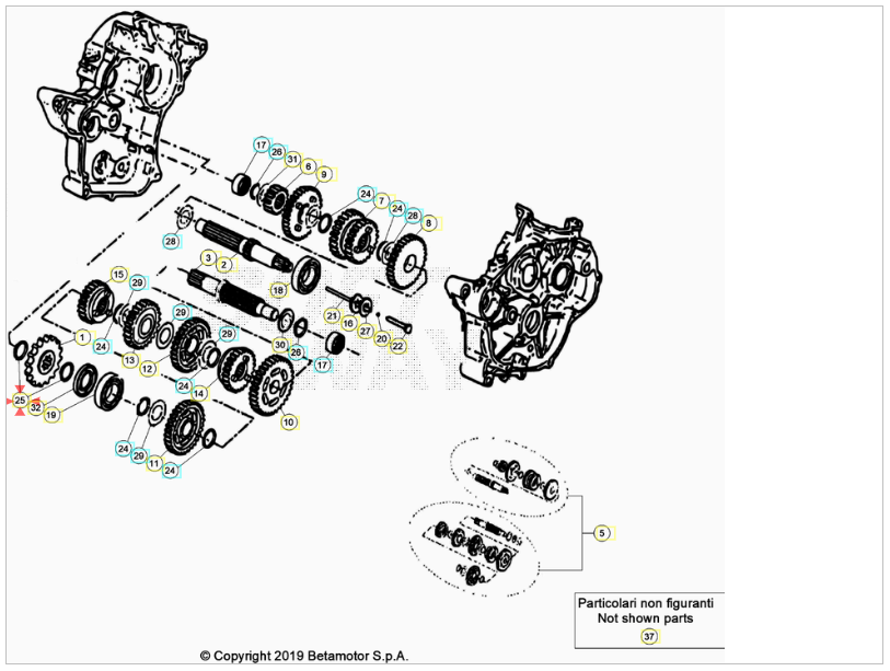 Anello Seeger Pignone AM6 Beta RR 50 2T (2005-2026) OEM 3401200000