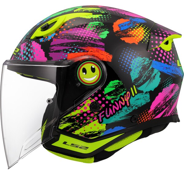 CASCO BAMBINO JET FUNNY COLORATO LS2