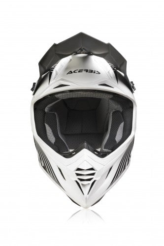 Casco cross Acerbis X-Track bianco/nero opaco