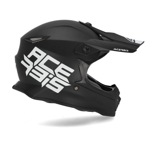 Casco cross bambino Acerbis Steel Kid Nero