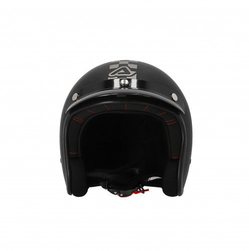 Casco demi jet Acerbis Skodela nero/grigio opaco
