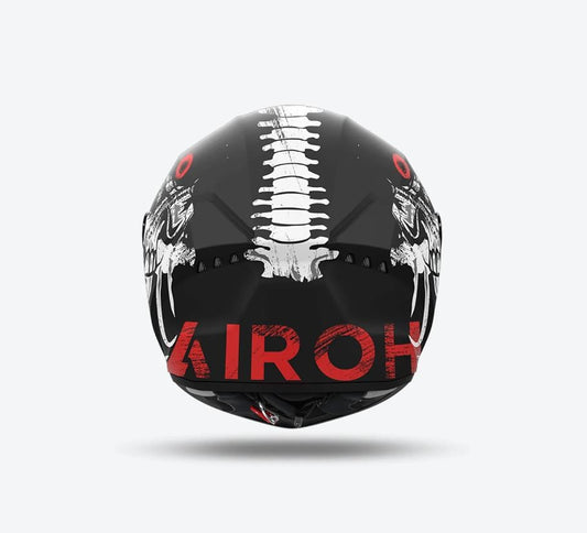 CASCO INTEGRALE AIROH CONNOR MYTH NERO/BIANCO/ROSSO OPACO