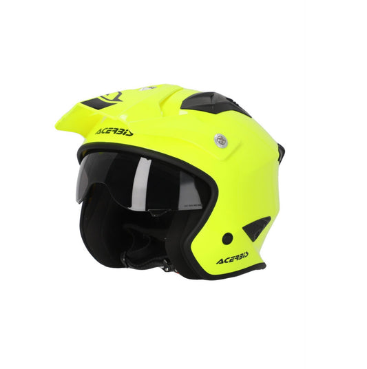 Casco jet con tesa Jet Aria 22.06 Giallo Acerbis