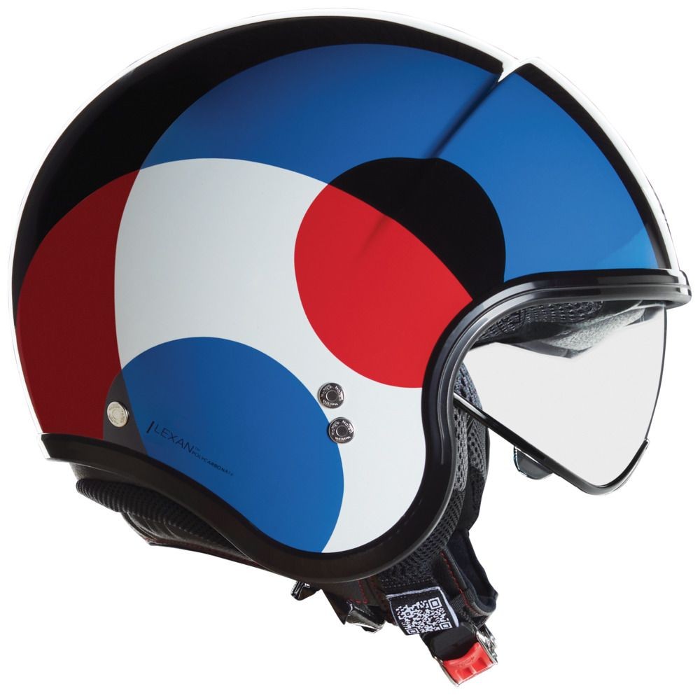 Casco Jet N21 Nolan 06 BICROMO 345 Nero/Blu/Rosso