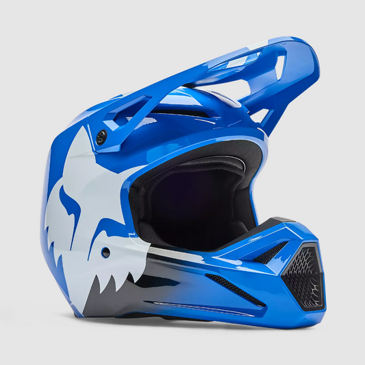 Casco Cross Fox Racing V1 Shield Blu