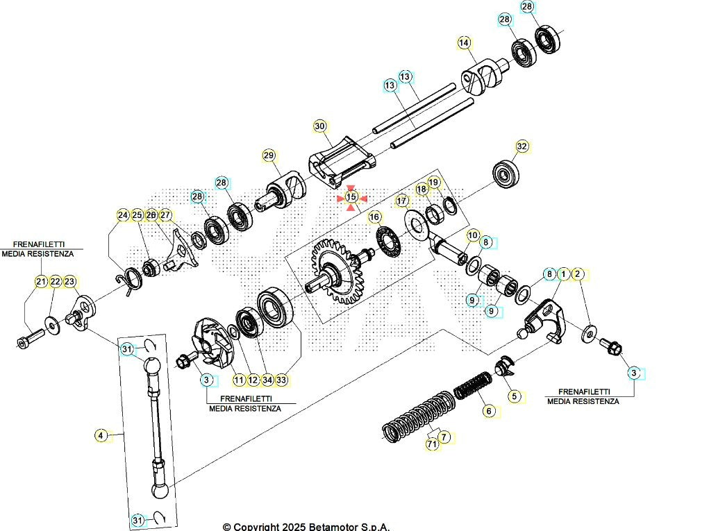 Centrifuga completa Beta RR 250/300 2T 2018/2026 Xtrainer 250/300 2T 2018/2026