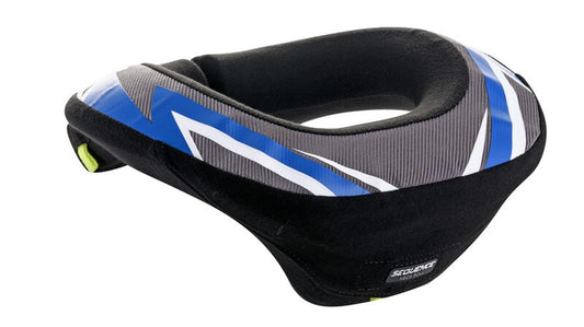 Collare cross bambino Sequence Neck Roll Nero Blu Alpinestars