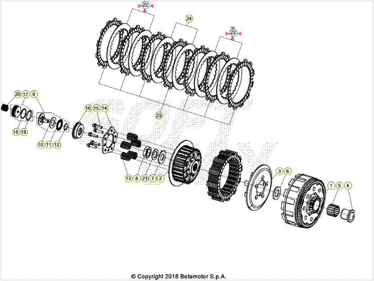 Disco condotto Beta RR 125 2T 2018-2024