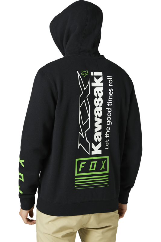 Felpa con Cappuccio e Cerniera Kawasaki Fox