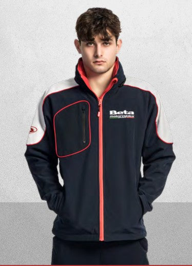 Giacca softshell Paddock Beta blu-bianco-rosso