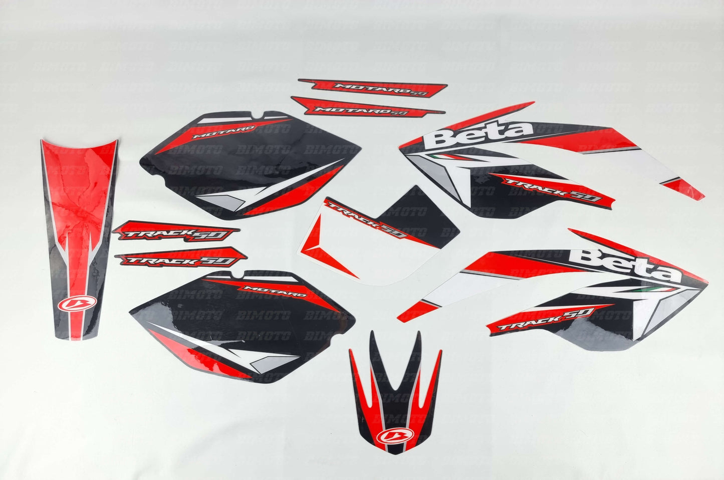 Kit adesivi Beta RR 50 Motard Track nero 2008/2011