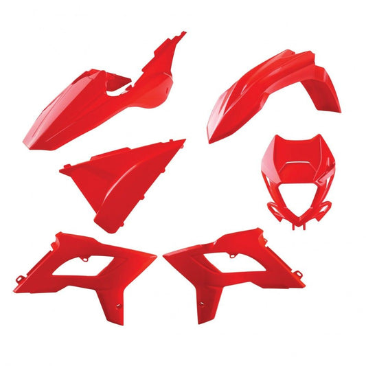 Kit plastiche restyling Beta RR 2T-4T 2018/2019 con grafiche rosso