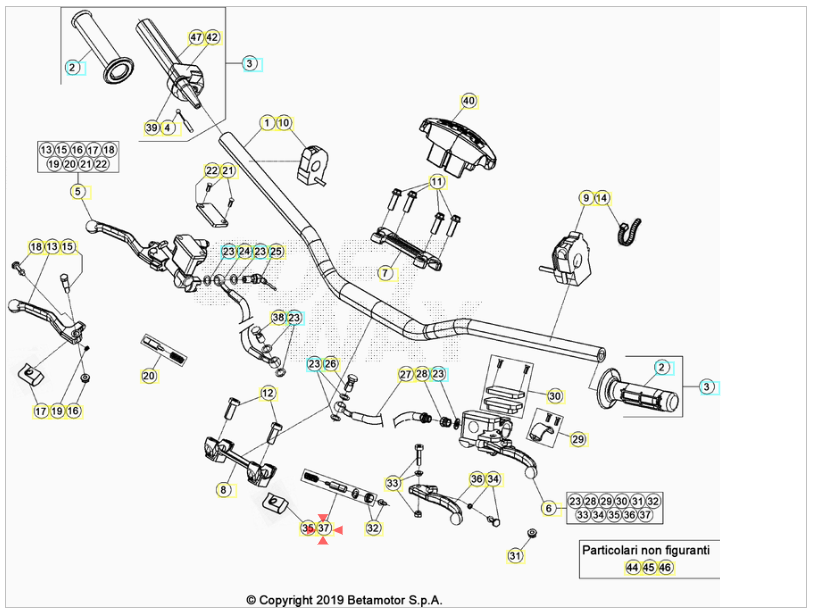 Kit Revisione Pompa Frizione Beta RR 125-300 2T (2013-2026) RR 350-498 4T (2012-2026) Xtrainer (2015-2026) RX (2023-2026) OEM 020350260000