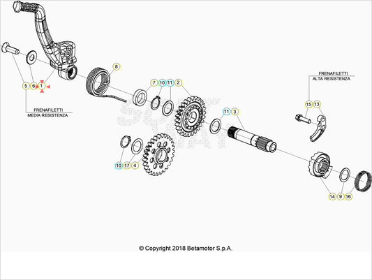 Leva messa in moto Beta RR 125 2T 2021-2025