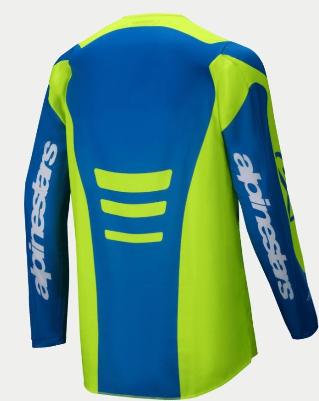 Maglia Cross Fluid Haul Giallo fluo/Blu Alpinestars