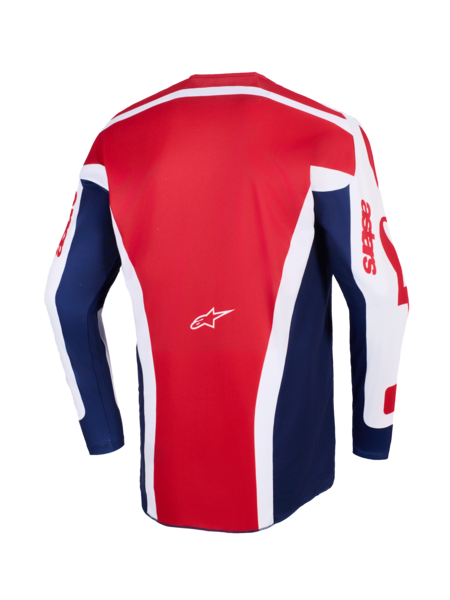 Maglia Cross Racer Riway rosso/bianco/blu Alpinestars