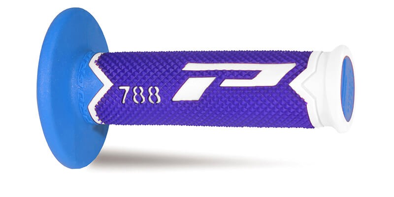 Manopole Pro Grip 788 Triple density Bianco/Blu/Azzurro