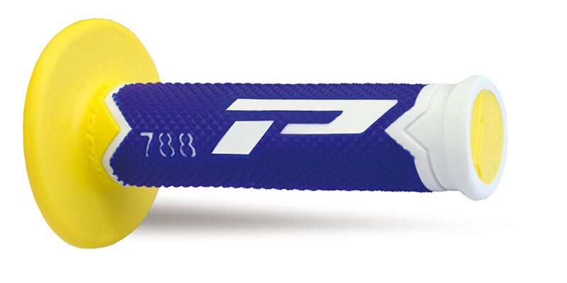 Manopole Pro Grip 788 Triple density Bianco/Blu/Giallo