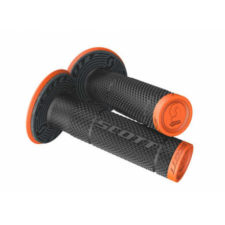 Manopole Moto Scott SX II + Donut Nero-Arancio