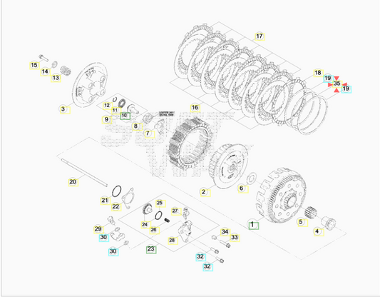 Spring Washer Beta RR 350/390/400/430/450/480/498/520 2011-2017 4T RR 250/300 2T 2013-2017
