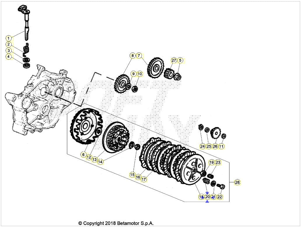 Molla frizione Beta RR 50 2T 2018/2024