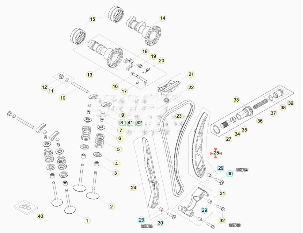 Cam chain guide Beta RR 350-390-400-430-450-480-498-520 2010/2019