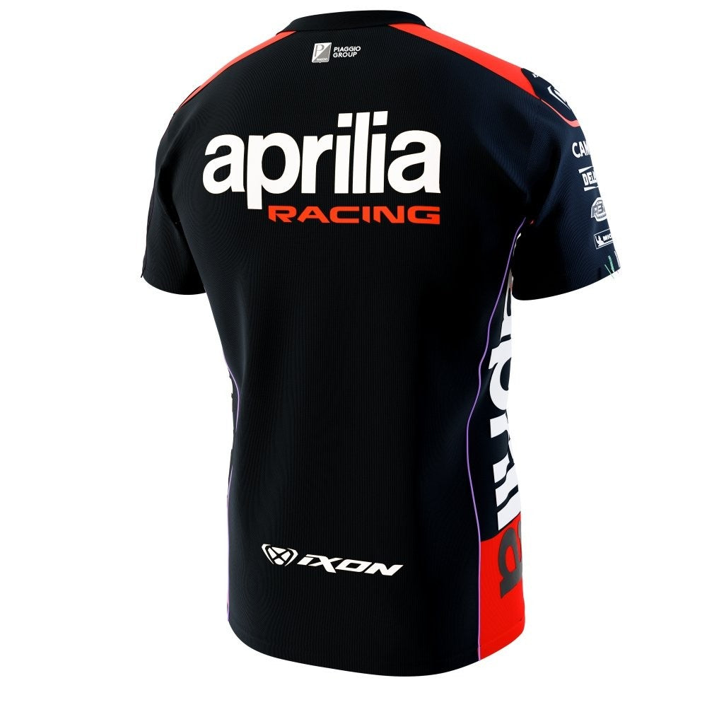 T-SHIRT TS1 APRILIA 23 IXON NERO-ARANCIO-BIANCO