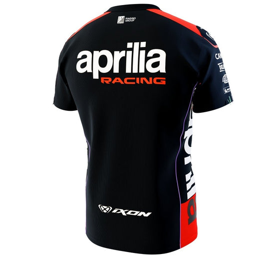 T-SHIRT TS1 APRILIA 23 IXON NERO-ARANCIO-BIANCO