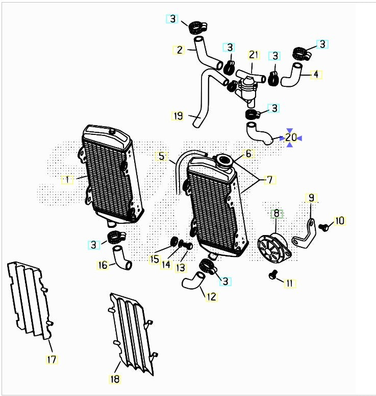 Tubo termostato Beta RR 400/450/525 4T 2005-2009