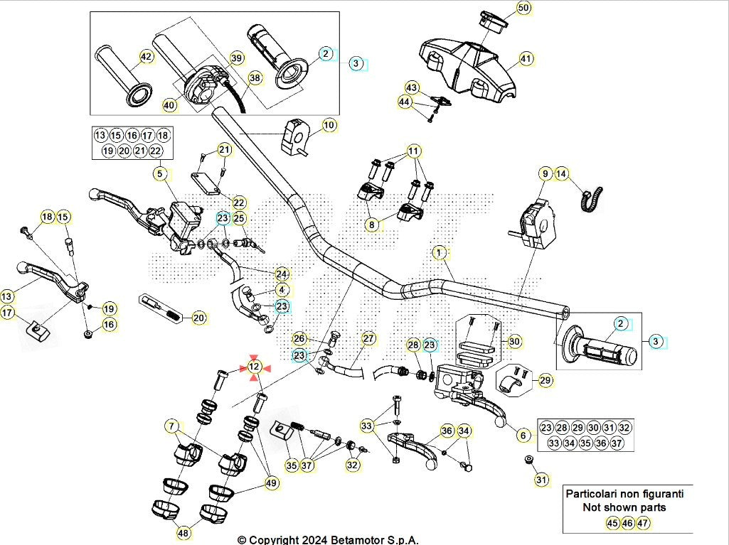Vite M10x30 Fissaggio Riser Manubrio per Beta RR 2T/4T X-Pro/Race (2025-2026) – 1 Pezzo OEM C24210060000