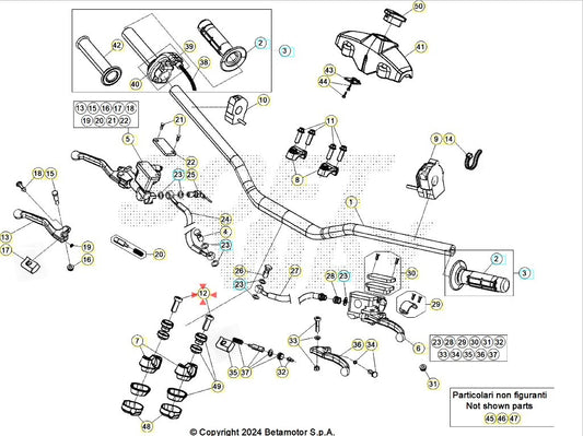Vite M10x30 Fissaggio Riser Manubrio per Beta RR 2T/4T X-Pro/Race (2025-2026) – 1 Pezzo OEM C24210060000