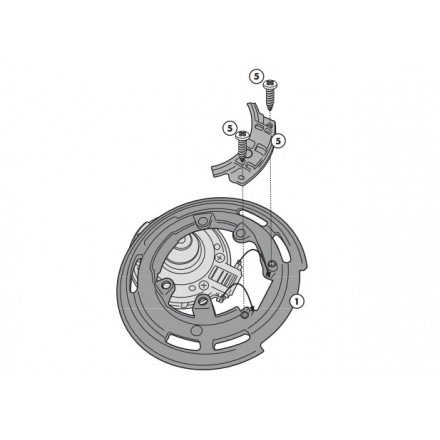 Flangia borsa tanklock BMW GS 1200 R 