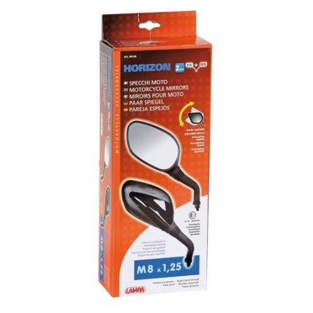 Specchi retrovisori moto (coppia) omologato M8 - Horizon, Lampa