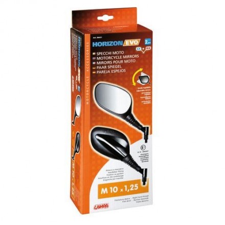 Specchi retrovisori moto (coppia) omologato M10 - Horizon Evo, Lampa