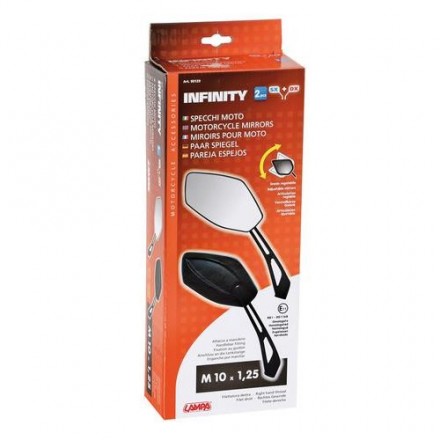 Specchi retrovisori moto (coppia) omologato M10 - Infinity, Lampa