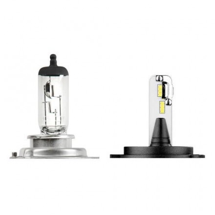 Lampada H4 12 LED 6500° K per conversione fari alogeni 9-32V - (H4) - 20W
